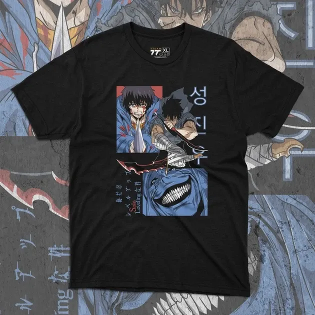 Футболка для підлітка хлопчика з принтом 140olo Leveling 140ung Jin-Woo Розмір 160 Anime10637 Дніпро - фото 1