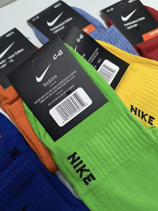 Набор цветных носков средней высоты. 6 шт в упаковке. Размер 41-45 Киев - изображение 9