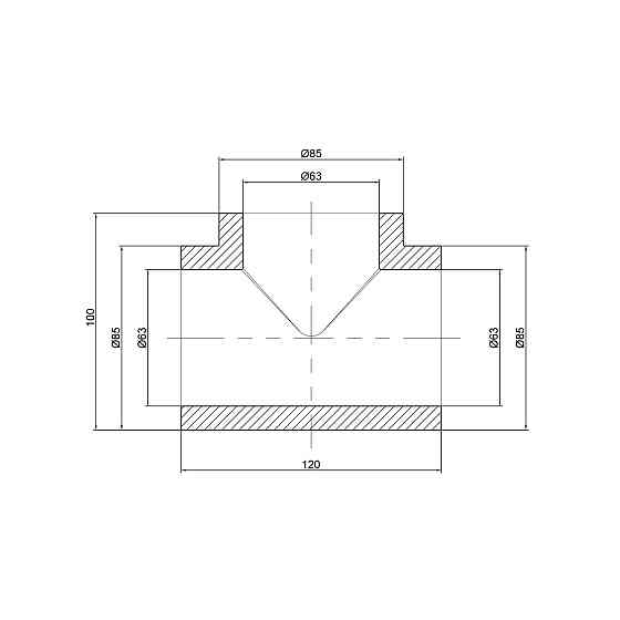 Тройник PPR Thermo Alliance 63 Київ