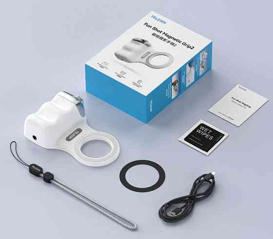 Держатель магнитная ручка для съемки на телефон/айфон Telesin P5-MP-001WH Киев