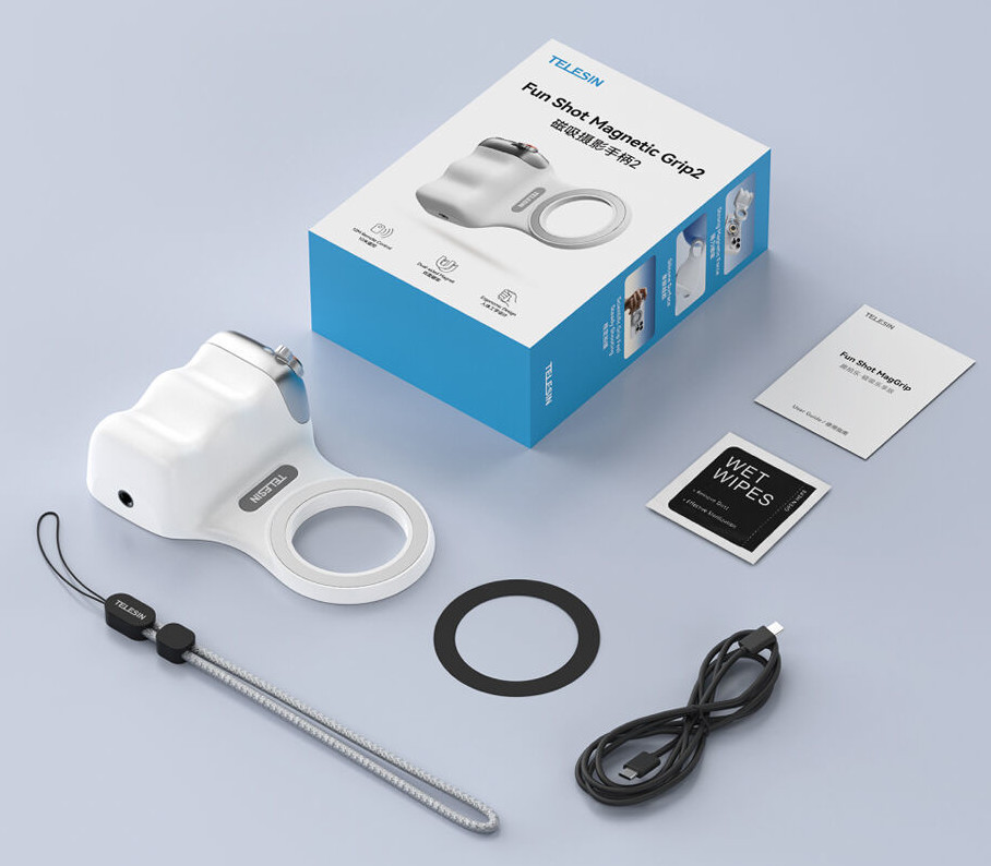 Держатель магнитная ручка для съемки на телефон/айфон Telesin P5-MP-001WH Киев - изображение 5