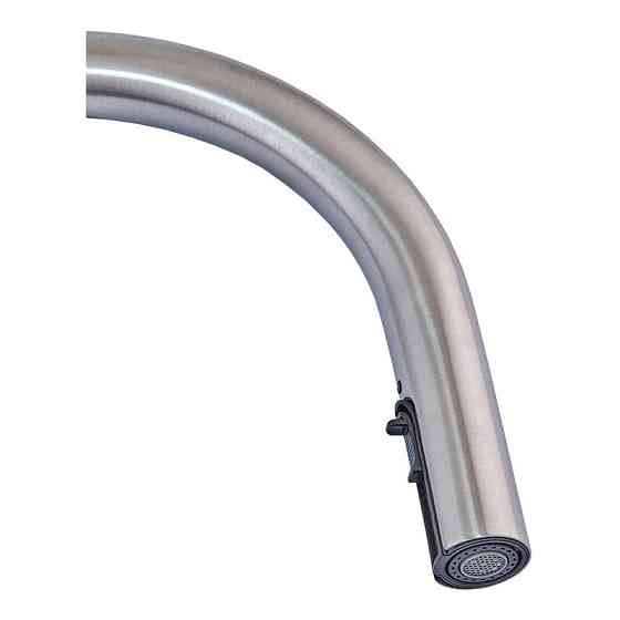 Кухонний змішувач з висувним прихованим душем Mixxus LUX-014 з нержавіючої сталі (MI6231) Харків