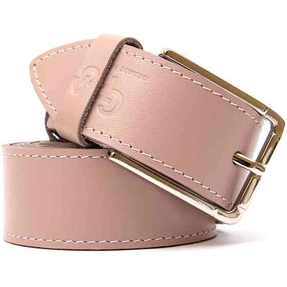 Кожаный ремень для женщин GRANDE PELLE 11451 Розовый Киев