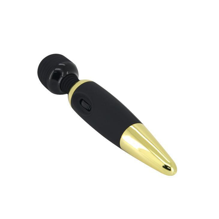 Класичний вібратор - Pretty Love Power Wand Black Gold Sex Aura Київ - фото 4