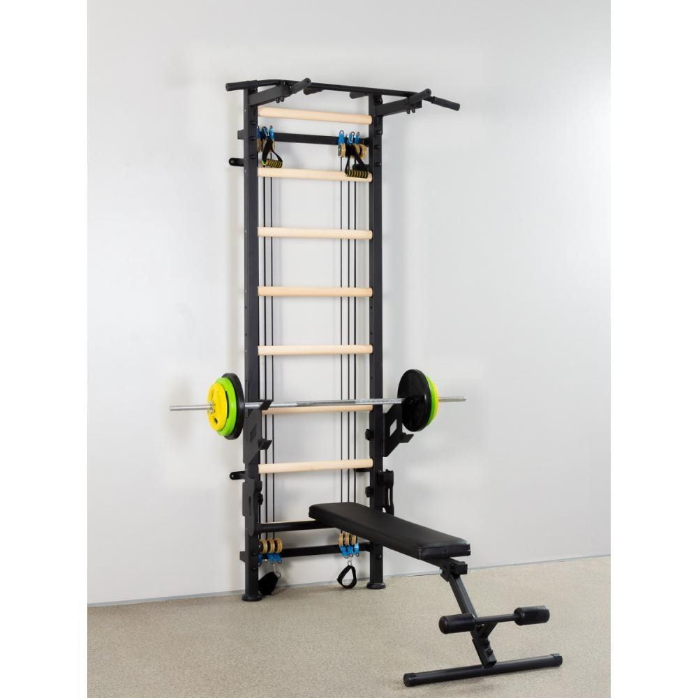 Шведская стенка с эспандерами спортивная для детей и взрослых усиленная металлическая для семьи в квартиру Кам'янське - фото 10