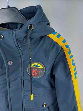 Демисезонная куртка для мальчиков в синем цвете 128 Николаев