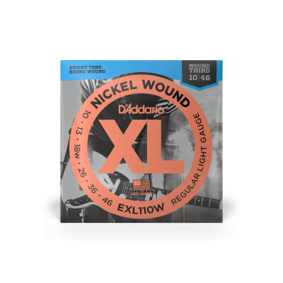 Струны для гитары D'Addario XL Nickel Wound 3rd Regular Light (10-46) (EXL110W) Винница - изображение 1