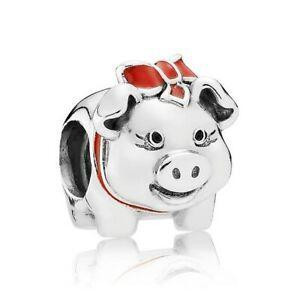 Срібна намистина Пандора  «Свинка-скарбничка» 791809ENMX MasterSem Київ - фото 1