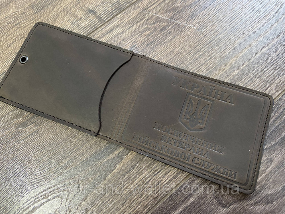 Обложка на удостоверение "Ветеран Військової Служби" с карманом Київ - фото 1