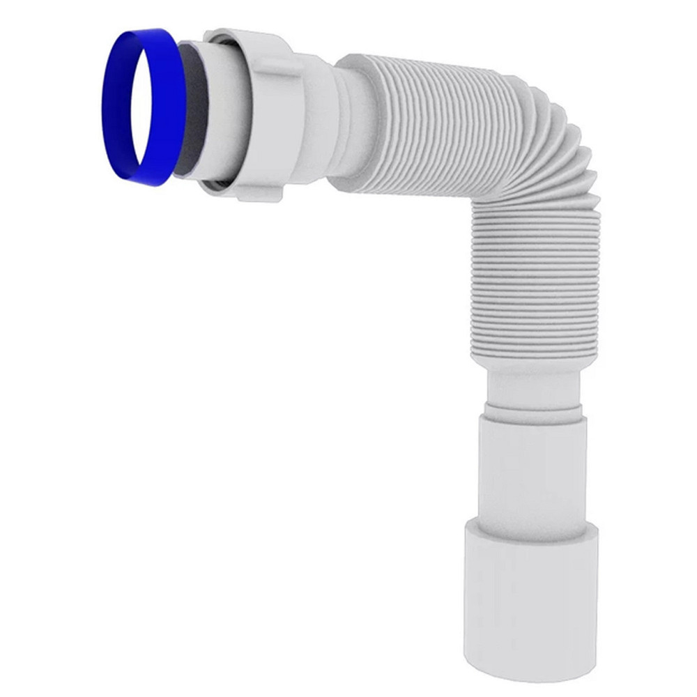 Гофротруба OPTIMUM з'єднувальна з накидною гайкою 1 1/2″*40/50 (310-650мм) OPTI-00024 (000029712) Київ - фото 1