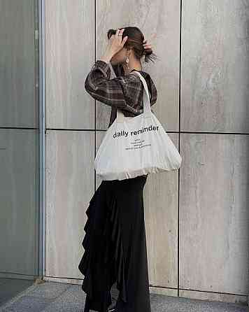 Жіноча трендова стильна спідниця з воланами мікро-масло Одеса