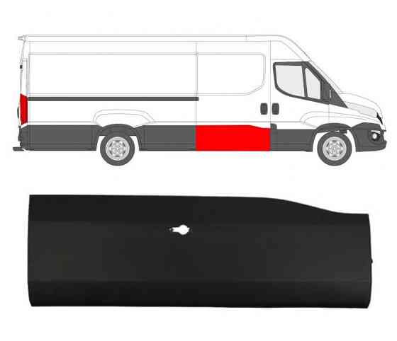 Накладка дверей здвижних правих GP Iveco Daily E6 (5801811492) Київ