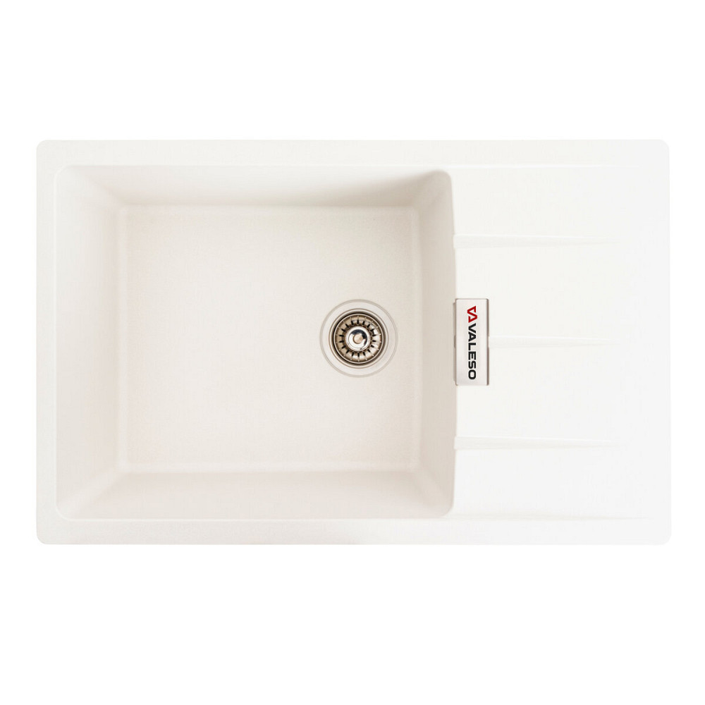 VALESO Гранітна мийка для кухні VALESO ROMA 7850 матова Білосніжна Киев - изображение 1