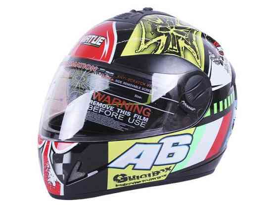 Мотошлем интеграл MD-800 (черный с цветной графикой А6, size S) Мукачево