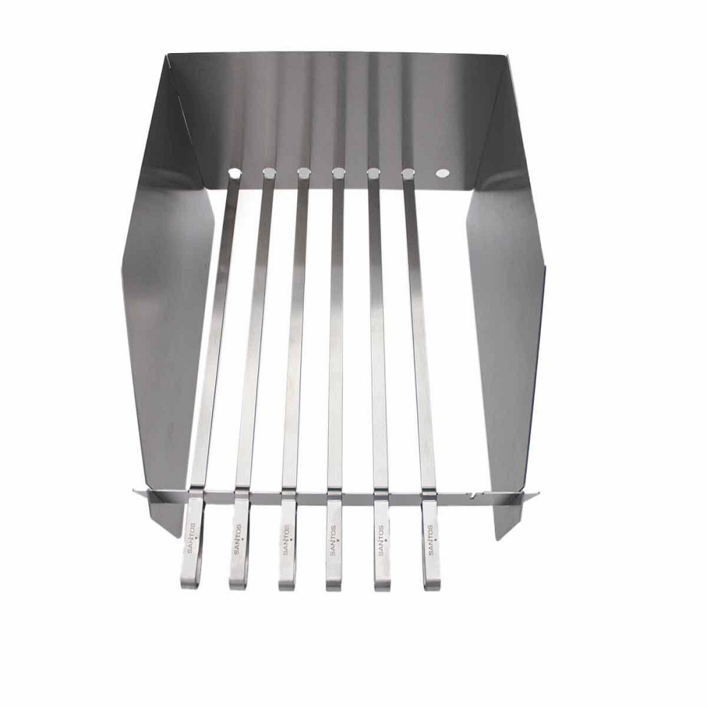 Набір шампурів для бічного пальника гриля SANTOS, з нержавіючої сталі, вітрозахист, набір 6 шт. 890956 Код: 010998 Рівне - фото 4