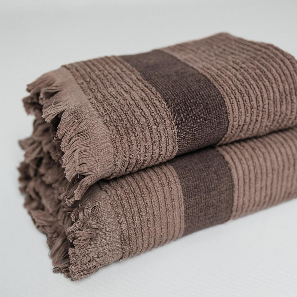 Набір Махрових рушників, Махра,Кавовий, 50/90 та 70/140 Київ - фото 1