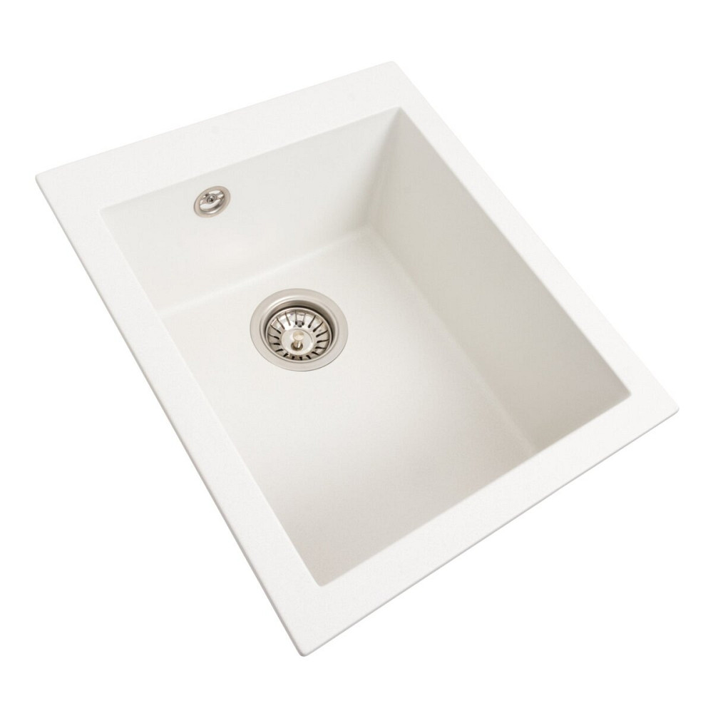 Гранітна мийка для кухні VALESO SOKIL 4150 матова Білосніжна Коломыя - изображение 2