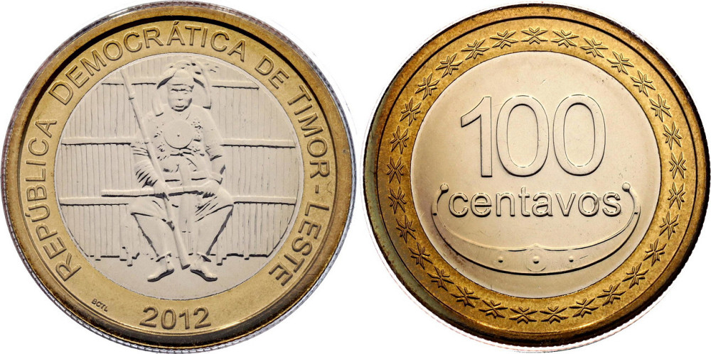 100 сентаво 2012, Восточный Тимор UNC Полтава - изображение 1