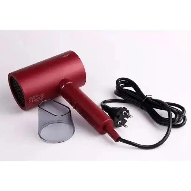 Фен VGR V-431 (2 уровня обдува, 3 уровня температуры) 1800W + 1 насадка Красный Киев - изображение 7