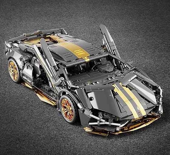 Конструктор машинка  Technic Lamborghini Super car 1280 деталей вмаштабі 1:14 Ламборджині чорна Київ