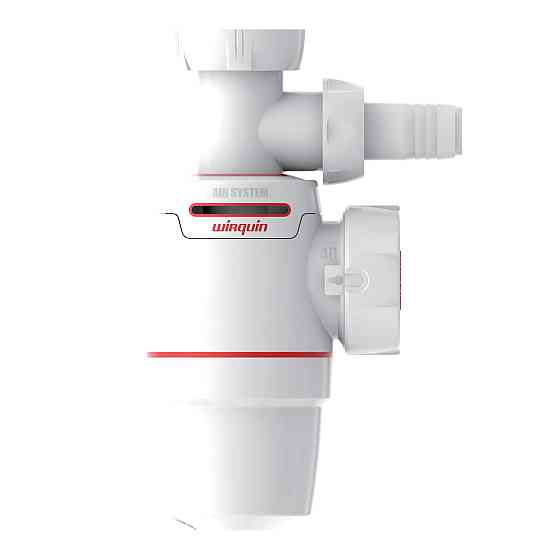 Сифон для раковини Neo Air 11⁄4" × Ø 40 мм з підведенням WIRQUIN (9541357) Київ