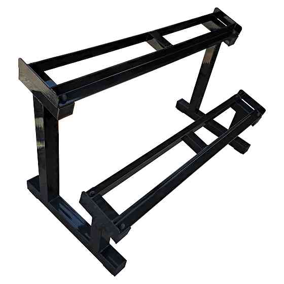 Стійка для гантелей 1.2 м Чорний Стійки для гантелей, грифів та дисків розбірна Київ