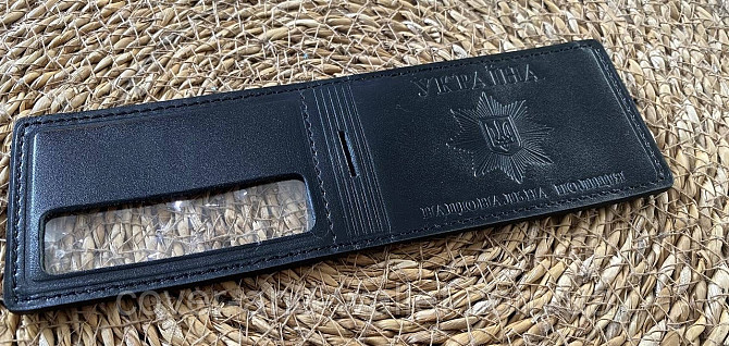 Шкіряна обкладинка НПУ (Національна поліція України) горизонтального типу Київ - фото 7