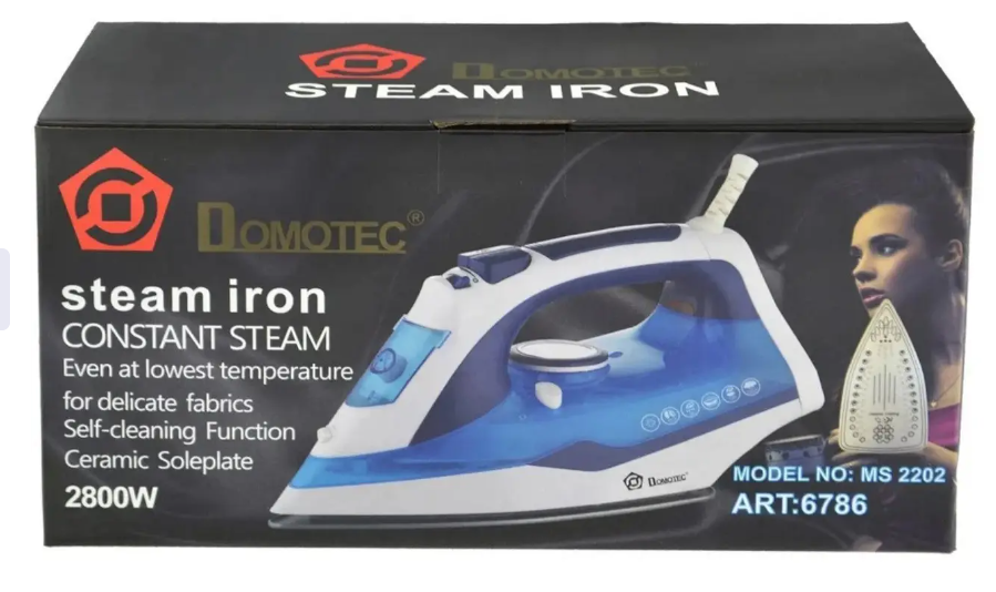 Керамічна праска DOMOTEC MS-2202 2200Вт синя ART:4212 - 11074 Одеса - фото 3