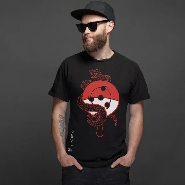 Футболка мужская с принтом Наруто Клан Учіха 2 Размер 48 Anime0096 Днепр - изображение 3