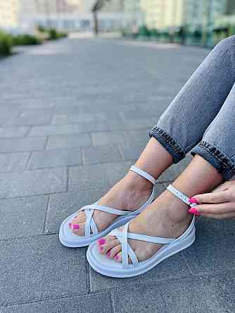 No brend Босоніжки жіночі 47 білі (літо, шкіра натуральна) (5252) 36-40 Коломия