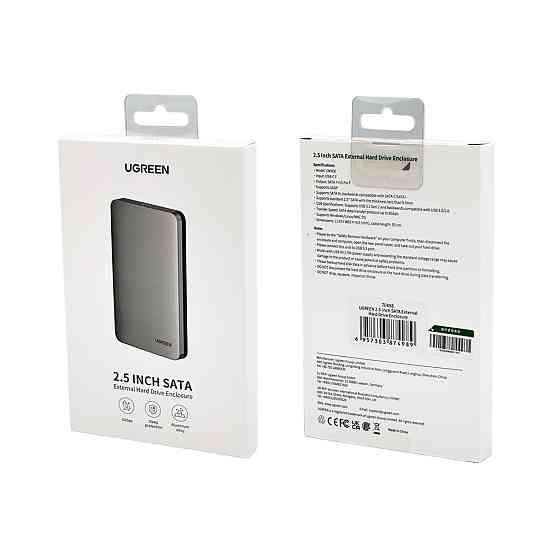 Внешний карман для накопителя UGREEN 2.5-Inch SATA External Hard Drive Enclosure Киев