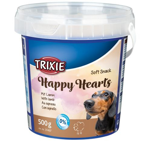 Ласощі Trixie Soft Snack Hearts with Lamb для собак з ягням 500 г Київ - фото 1