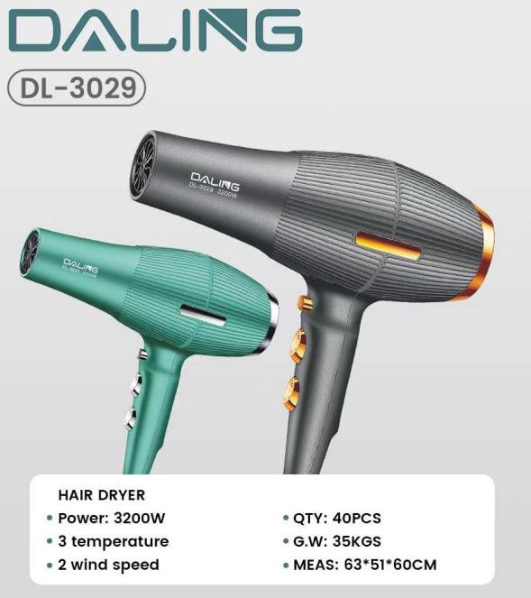 Фен для волос DALING DL-3029, 3200W Днепр - изображение 1