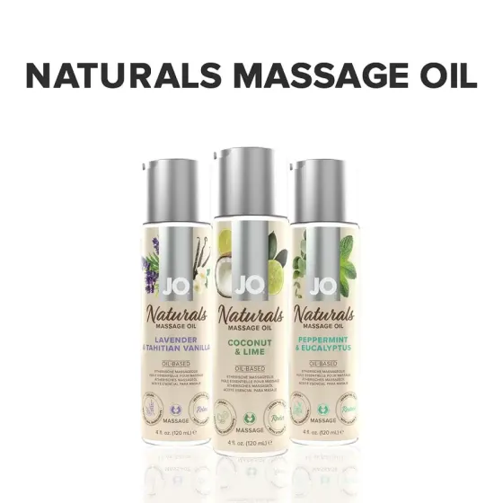 Масажна олія System JO Naturals Massage Oil Coconut&Lime з натуральними ефірними оліями 120мл Львів