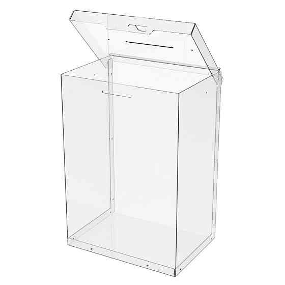 Ящик EKOSTAR с замком для пожертвований и сбора денег 210x150x300. Объем 9.5 литров Киев