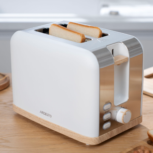 Тостер 800W білий T-F420WWD Ardesto Житомир - фото 4