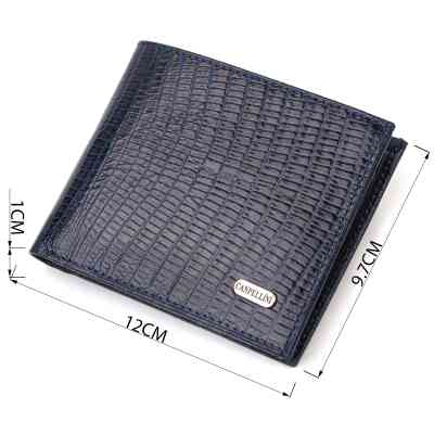 Гаманець Canpellini Без застібки з натуральної шкіри Синій (21760) Вінниця