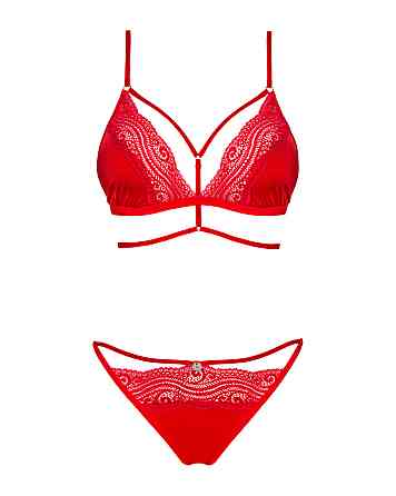 Сексуальный комплект Obsessive Diyosa set 2-pcs red XS/S Sex Aura Киев
