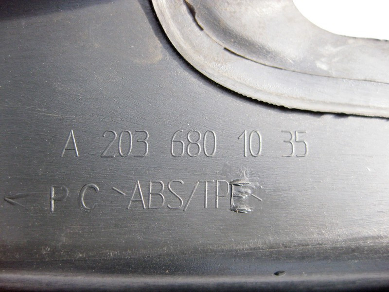 Mercedes-Benz  A2036801035 9051 Накладка чорна заднього правого дверного отвору з хромом C-Class W203 Одесса - изображение 3