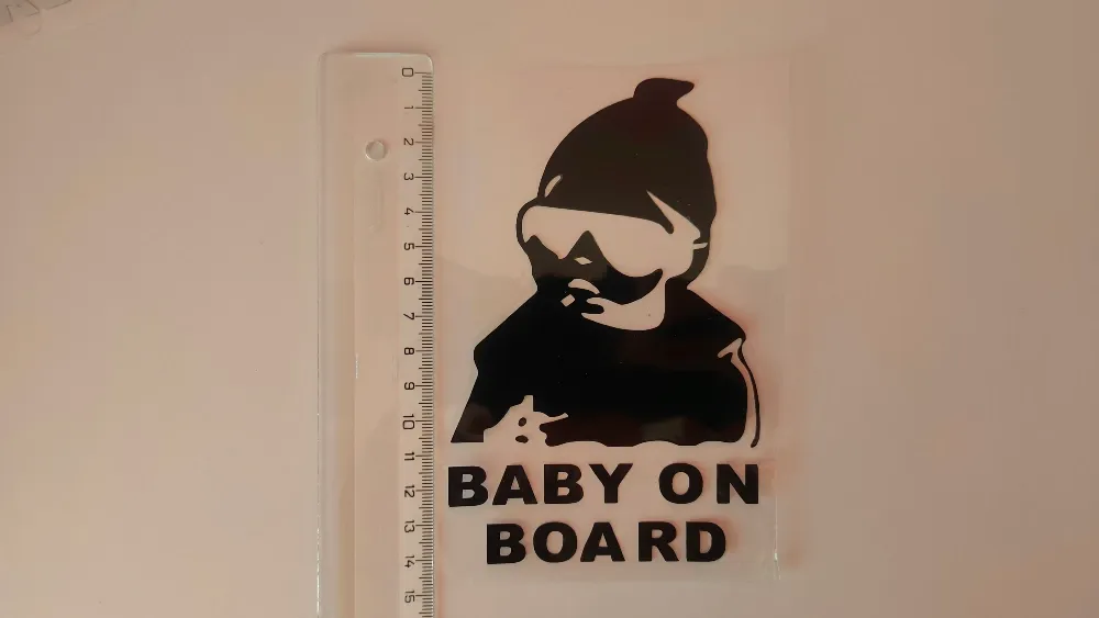 Наклейка на авто Baby on board Чёрная Киев - изображение 4