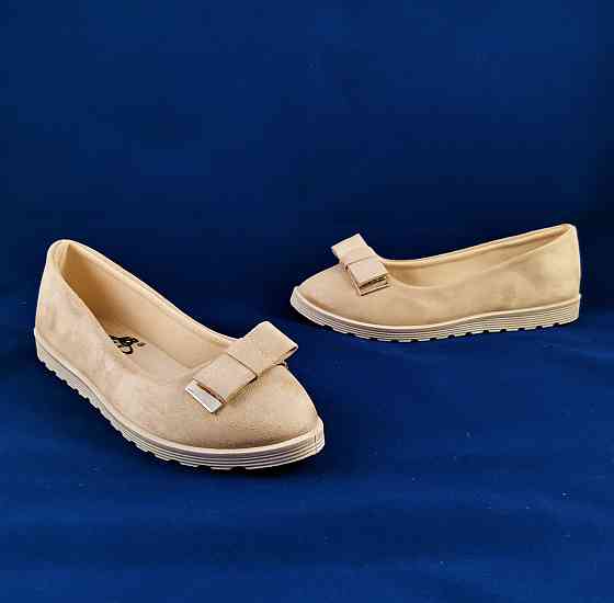 . Жіночі Балетки Бежеві Замшеві Мокасини Туфлі (розміри: 36) — 151 Дніпро