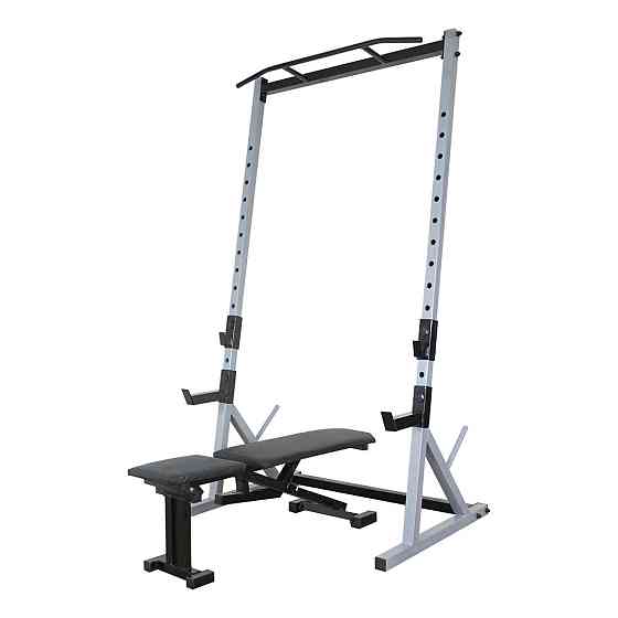 Лавка з від'ємним кутом 40 на 40 мм + Стійки з турником 50 на 50 мм Київ