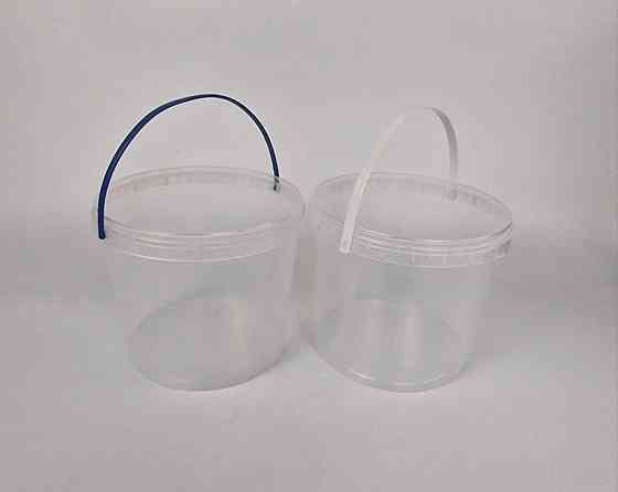 Ведро круглое с крышкой 5 л, прозрачное (1 шт) Харьков