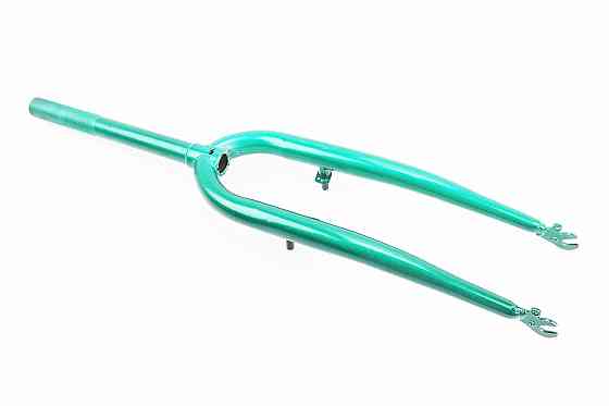 Вилка 26" з різьбою 1" (25,4мм), шток 240мм, V-brake, зелена Київ