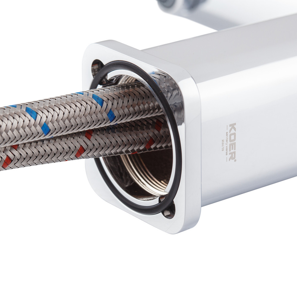 Змішувач для умивальника Koer KB-10031-01 (KR5430) сучасний дизайн Харків - фото 7