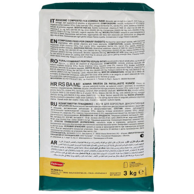 Корм для грызунов Padovan GrandMix Coniglietti для кроликов 3 кг (8001254002842) Винница - изображение 3