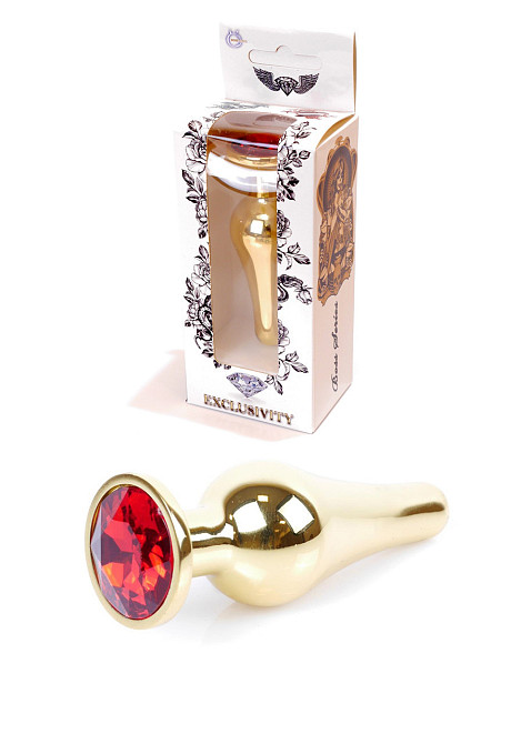 Анальная пробка Jawellery Gold BUTT PLUG-Red Sex Aura Киев - изображение 1