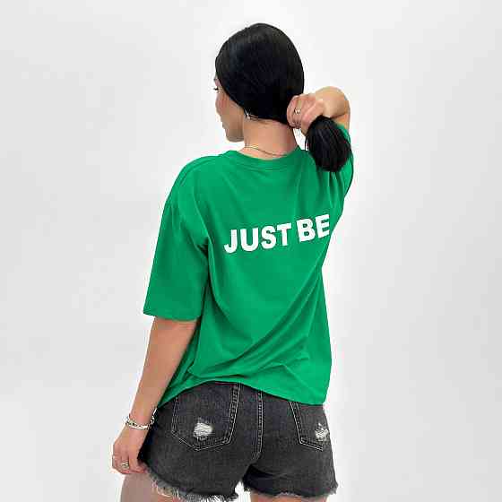 Повседневная женская футболка оверсайз 