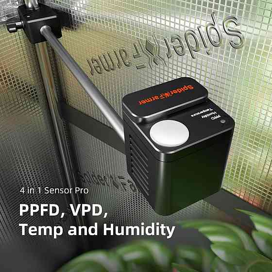 Датчик для индор выращивания растений Spider Farmer GGS Sensor Pro 4в1 для CO2 VPD PPFD температура, Киев
