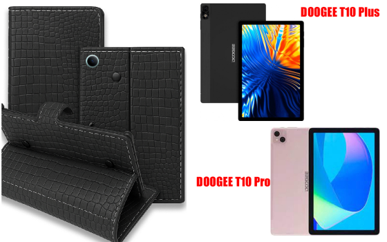 Книга-трансформер для планшета Doogee T10 Plus, T10 Pro, цвет Black Krokodil Black Киев